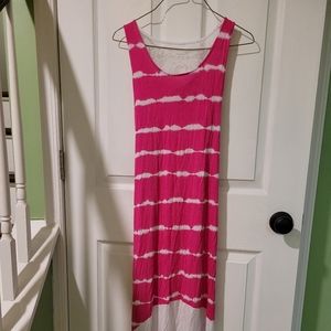 Tie die maxi dress